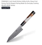 Findking 5" Utility Knife With Sheath -unique Inlays On Handle-new Orig Box. Fixed Price $32.00.