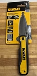 Dewalt Stainless Steel Drop Point Edc Folding Pocket Knife #DWHT10993. Fixed Price $15.88.