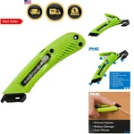 Heavy Duty Utility Knife Box Cutter Tape Splitter Film Safety Tool. Fixed Price $21.94.