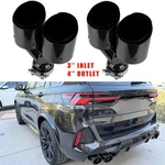 Carbon 3'' To 4'' Rear Dual Exhaust Pipe Tail Muffler Tips For F10 F30 M3 X5. Fixed Price $92.15.