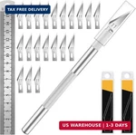 Diyself Exacto Knife Set, Hobby Kit With 20PCS #11 Blades, Precision Knive. Fixed Price $11.98.