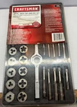 Sears Craftsman Tools 37 Piece Sae Inch Tap & Die Set Model 9 52343 Complete. Fixed Price $42.95.