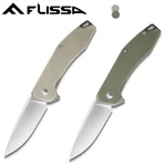 Flissa Green/brown Folding Pocket Tactical Knife G10 Handle D2 Blades Liner Lock. Fixed Price $16.99.