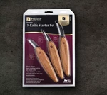 Flexcut Premium Knife Starter Set 1095 Carbon Steel Blades Cherry Wood Handles. Fixed Price $65.99.