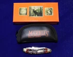 Marbles MR103 Sowbelly Brown Stag Bone Pocket Knife. Fixed Price $33.95.