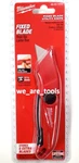 New Pack Milwaukee Fixed Blade Utility Knife 48-22-1513 Tool Free Exchange. Fixed Price $32.97.