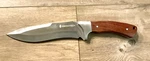 Swiss Tech 11-5/8" Fixed Blade Hunting Bowie Knife Full-tang With Leather Sheath. Fixed Price $33.29.