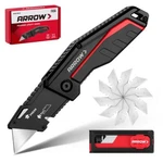 Arrow Folding Utility Knife Quick-change Blades Heavy Duty Aluminum Razor. Fixed Price $22.99.
