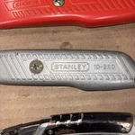Vintage Stanley 3 Piece Box Cutter Utility Knife Fixed And Retractable. Fixed Price $11.00.