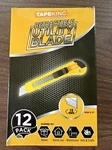 (12-PACK) Utility Knife Box Cutter Heavy Duty Sharp Retractable Blade, Tape King. Fixed Price $15.00.