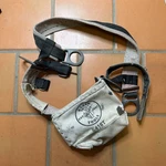 Belt With Klein Tools 5416T Bolt Bag Canvas Pouch Iron Steel Worker. Fixed Price $89.99.