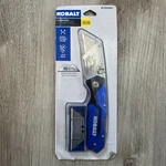 Kobalt Utility Knife 18MM 11-BLADE Folding Lockback 55905 With Storage Case New. Fixed Price $12.99.