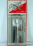 EXL19063 Excel Light Duty Knife Set With K1, K3 Handles & 10 Blades #19063. Fixed Price $16.54.