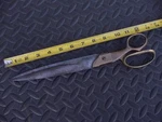 Vintage I.p. Hyde Taylor Shears Xx 12" Brass Handles Usa Made Southbridge Mass. Fixed Price $29.95.