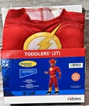 Flash Boys Costume 2T Toddler Dc Comics Muscle Chest Foam Mask Hero Rubies New. Fixed Price $12.95.