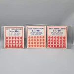 Vintage Try Your Luck Gambling General Store Punch Card Lot Of 3. Fixed Price $20.00.