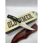 Old Timer 1520T Fixed Blade Knife With Leather Sheath & Original Box. Fixed Price $30.00.