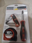 3 Piece Tool Set Never Opened Razor- 16FT Tape Measure Screw Driverknife. Fixed Price $15.00.