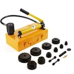 Vevor 15 Ton Hydraulic Knockout Punch Driver Kit Hole Tool 1/2"-4" With 10 Dies. Fixed Price $149.90.
