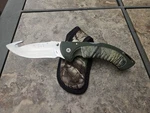 Buck 398 Omni Hunter Knife With Sheath Gut Hook Camo Folding Locking Blade. Fixed Price $89.99.