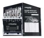 18 Pc Unf Hss Tap And Drill Set Fully Ground Threading Tool Kit. Fixed Price $88.02.