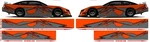 Race Car Side Wrap Laminated Print Modified Super Stock STREET-3 Orange Crush. Fixed Price $249.99.