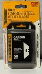 Toughbuilt Carbon Steel Utility Razor Blade Pack TB-H4S50-14-10. Fixed Price $18.95.