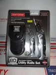 Sears Craftsman 80 Years Folding Lockback Utility Knife Set With Sheath 94835. Fixed Price $149.99.