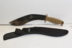 Sarge Warpath Fixed Kukri Blade Knife Black Coated Stainless With Sheathe. Fixed Price $15.81.