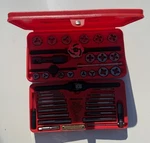 Snap-on Tools Excellent 41 Piece Metric Tap And Die Set TDM-117A. Fixed Price $189.99.