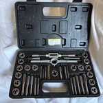 Pittsburgh 40PC Carbon Steel Tap And Die Set Used.. Fixed Price $17.40.