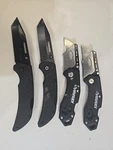 Husky Pack Utility Knife And Sporting Set Lot Of 4. Fixed Price $24.00.