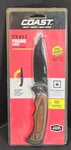 Coast FX411 Frame Lock Folding Knife - Laminated Wood Handle New Package. Fixed Price $14.99.