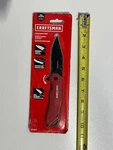 Craftsman Folding Pocket Knife CMHT10935 Ball Bearing Serrated Straight EDGESL14. Fixed Price $19.97.