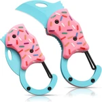 Pink Pocket Knife For Women Men,cool Folding Box Cutter Mini Edc Knives.... Fixed Price $15.95.