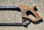 Antique Vintage Haban Butchers Bone Saw Meat Saber 31"USED 24" Blade. Fixed Price $22.99.