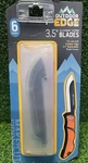 Outdoor Edge 3.5" Razorsafe Replacement Knife Blades, 6 Pieces. Fixed Price $8.99.
