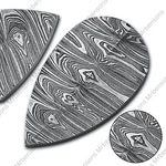 Hand Forged Damascus Steel Ulu Knife Oval Skinner Blade Outdoor & Camping.. Fixed Price $79.00.