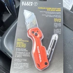 Klein Tools Flickblade Folding Utility Knife Steel Orange Plastic Handle. Fixed Price $25.00.