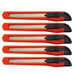 5 Bulk Small Red Utility Knife Box Cutters Snap Off Blade 9MM. Fixed Price $6.75.