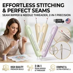 2 1 Needle Threader Seam Ripper Tool For Sewing Crafting Cross Stitch Easy. Fixed Price $9.99.