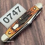 Kutmaster Stockman Folding Pocket Knife Made Utica Ny Usa Bone Handles. Fixed Price $49.99.