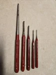 Craftsman Roll Pin Punch Set, Made Usa 5 Pcs 4000 Series. Fixed Price $27.99.