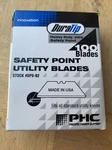 Pacific Handy Cutter SPS-92 Duratip .025 Safety Point Utility Blades *box Of 100. Fixed Price $14.00.