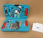 Makita Drill Bit & Screwdriver Set W/ Case Keyless Chuck Attachment Used. Fixed Price $17.88.