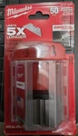 Milwaukee 50-PIECE Utility Knife Blades Silver (48-22-1950) New. Fixed Price $15.00.