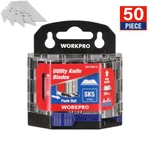 Workpro 50PACK Utility Knife Blades W/dispenser SK5 Steel Replacement Box Cutter. Fixed Price $16.99.
