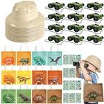 Haysandy 48 Pcs Kids Explorer Costume Set Include Plastic Safari Hat Din.... Fixed Price $93.98.