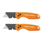 Klein Tools 44313 Folding Flickblade Utility Knife With Side Release Orange. Fixed Price $38.99.