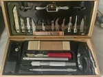 Vintage X-acto Deluxe Craft Tool Set / Kit With Original Wood Box Usa. Fixed Price $35.00.